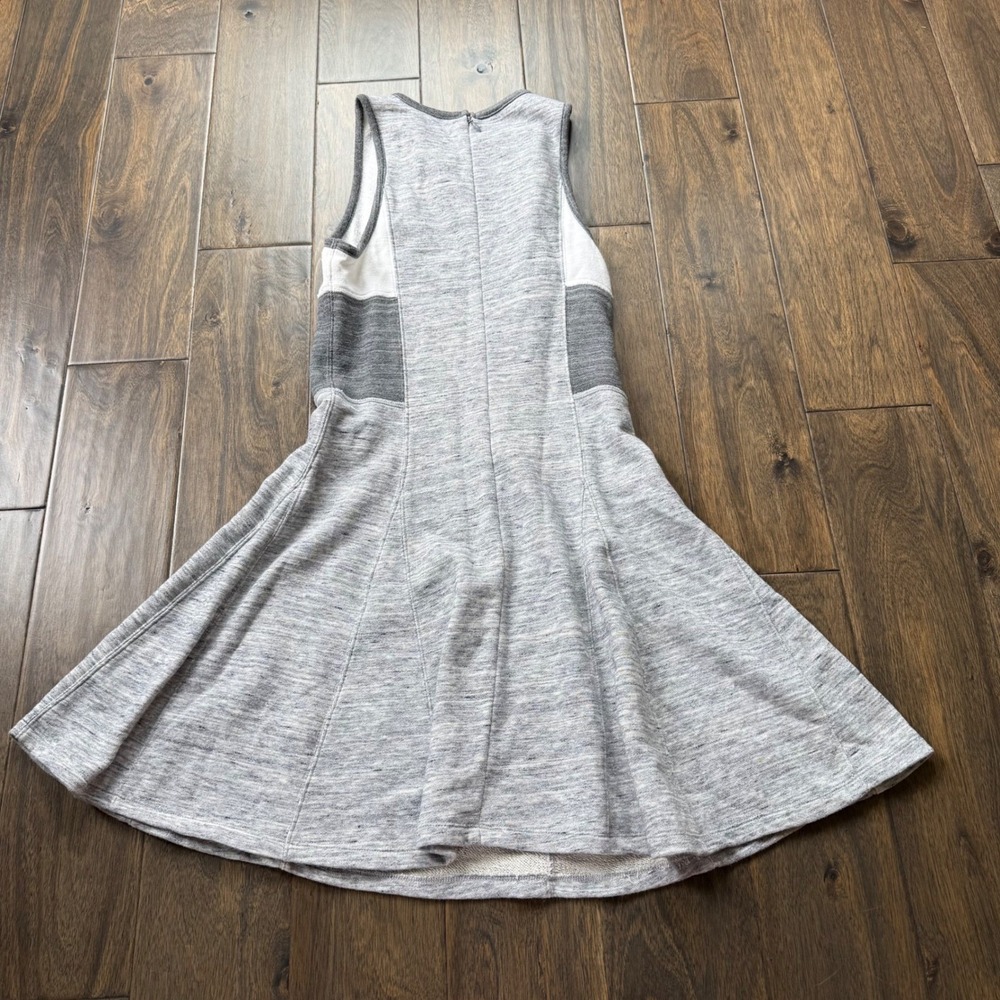 Derek Lam Athleta Dress Womens XS Grey White Excellent Colorblock French Terry - Picture 6 of 10